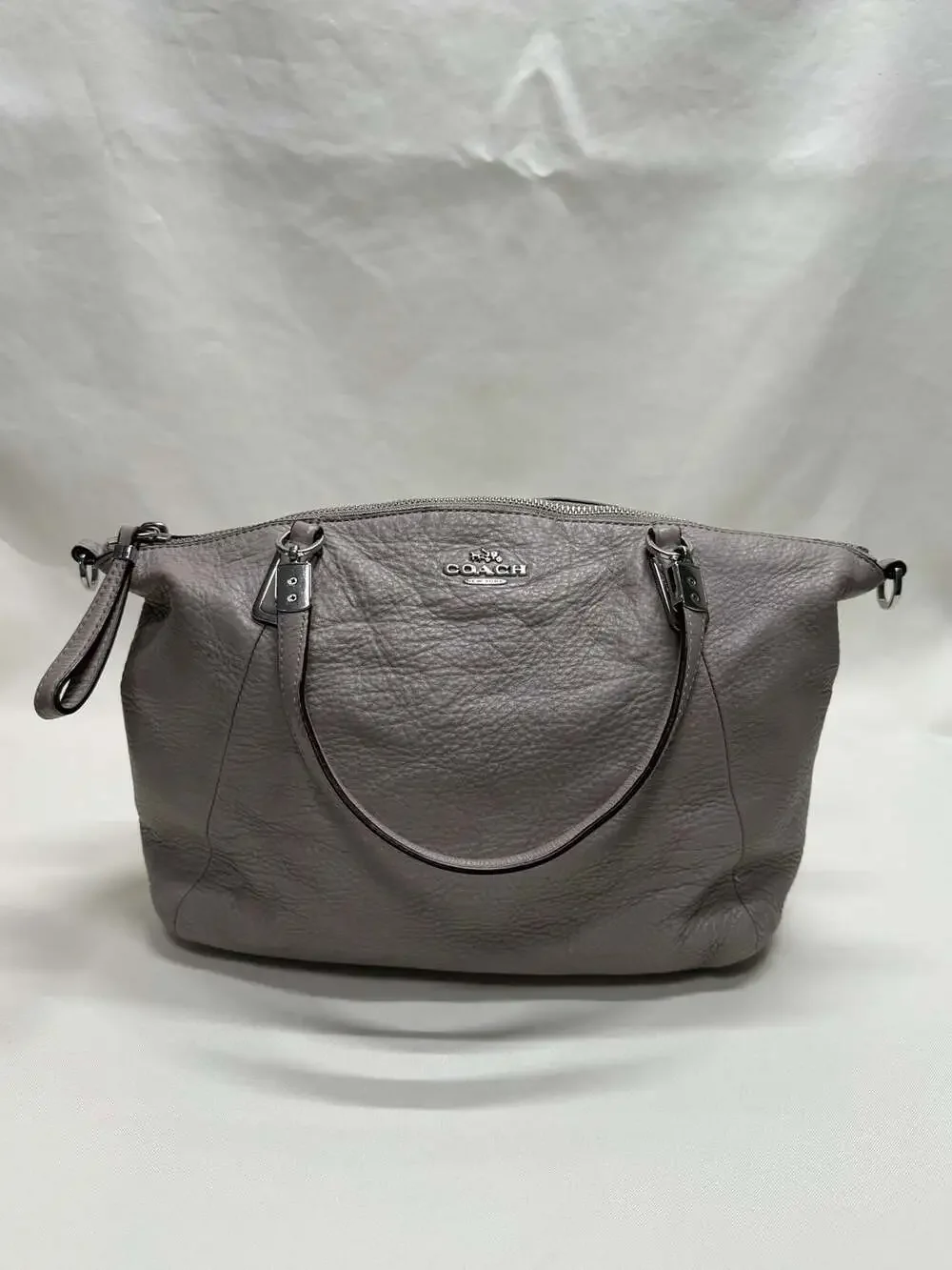 Coach Mini Kelsey Pebbled Leather Satchel Crossbody Bag